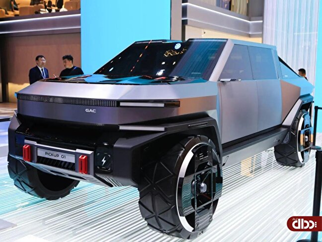 GAC PICKUP 01 رقیب تسلا سایبرتراک در شانگهای رونمایی شد +تصاویر