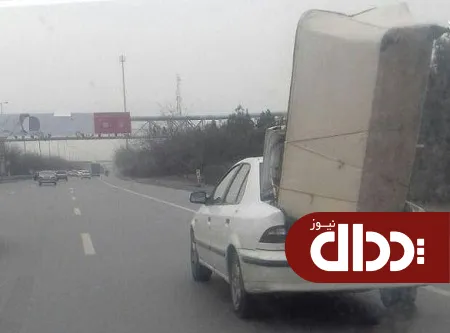 عکس/ حمل بار خطرناک و خطرناک  با سمند