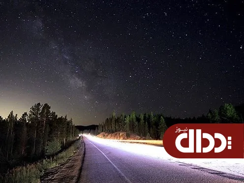 عکس/ رانندگی در سایه کهکشان راه شیری