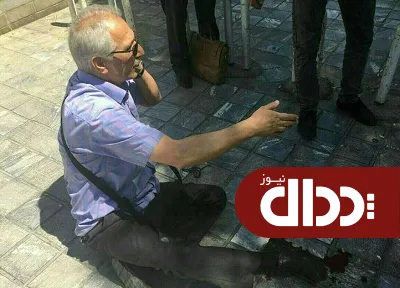 عکس/ اولین مجروح تیراندازی در مجلس
