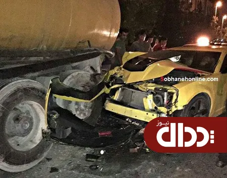 عکس/ تصادف شدید شورولت کامارو در ایران