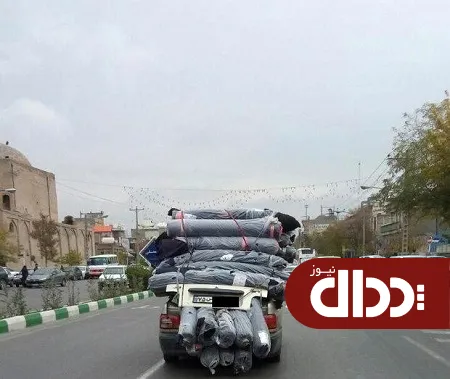 عکس/ نوعی عجیب از بارکشی با پراید