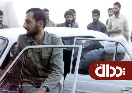 عکس دیده نشده از شهید باکری سوار بر خودرو