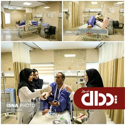 عکس/ مصدومان حمله مسلحانه امروز مجلس