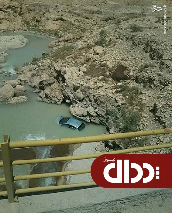 عکس/ سقوط پژو 206 به رودخانه سومار