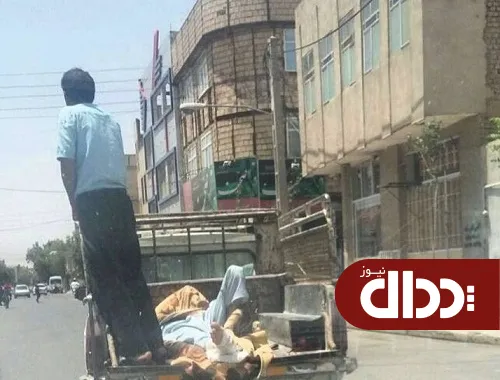 عکس/ انتقال بیمار با وانت!