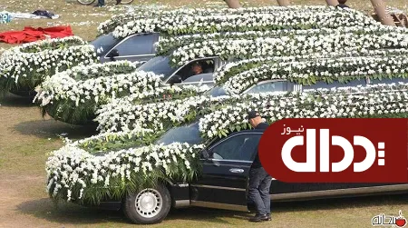 عکس/ تزیین 6 خودرو لیموزین برای مراسم‌ ختم