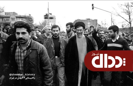 عکس/ آیت الله خامنه ای در راهپیمایی 22 بهمن