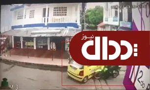 فیلم/ کلاه ایمنی جان موتورسوار و سرنشین را نجات داد