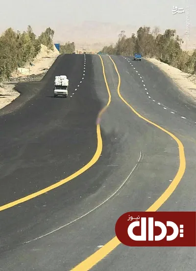 عکس/ عجیب‌ترین خط کشی جاده‌ای دنیا در ایران!
