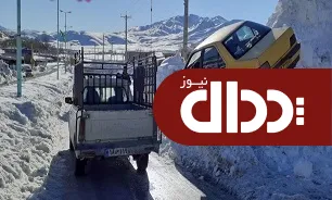 پرواز پژو تاکسی بر فراز برف‌ها! + فیلم و عکس