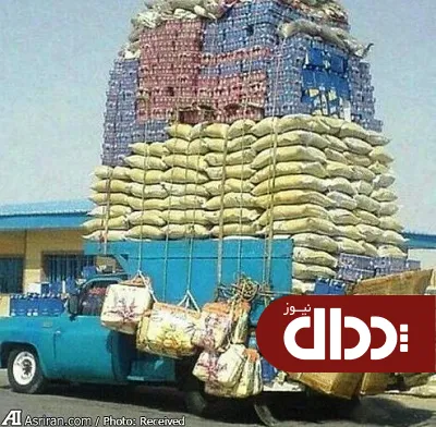 عکس/ خودرویی که 3 برابر هیکلش بار زده