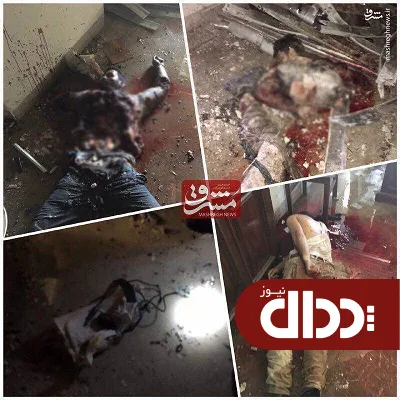 عکس/ اجساد تروریست‌ها در مجلس +18