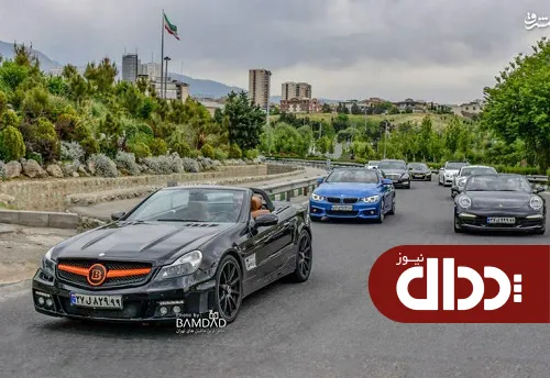 عکس/ کاروان بچه پولدارها در خیابان‌های تهران!