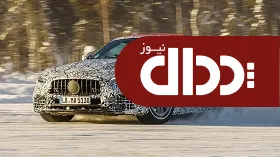 مشاهده بنز SL جدید در آزمایش جاده برفی + تصاویر