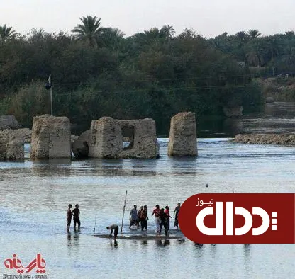 عکس/ والیبال در آب نیروهای داعش در رود فرات!