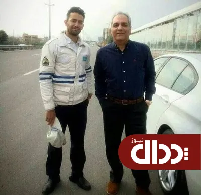 عکی/ مهران مدیری در کنار خودروی لاکچری اش