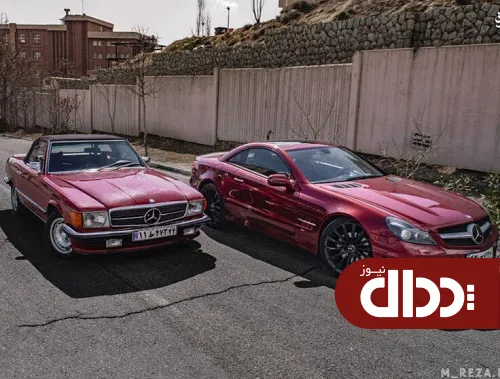 عکس/ نسل سوم و پنجم مرسدس بنز SL در تهران