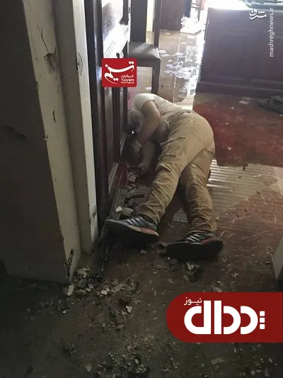 عکس/ تروریستی که داخل مجلس به هلاکت رسید