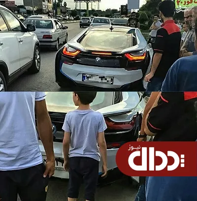 عکس/ تصادف BMW دو میلیاردی در مازندران