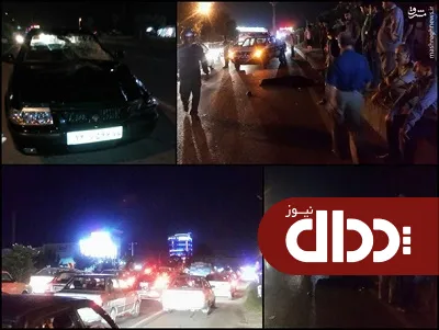 عکس/ برخورد مرگبار سمند با عابر پیاده