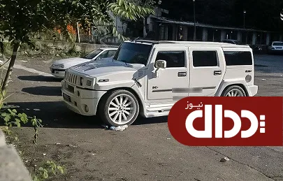 عکس/ هامر H2 پلاک گذر موقت در گرگان