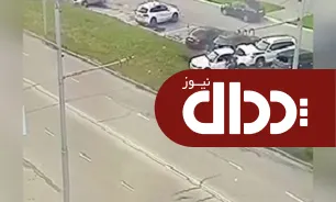 تصادفی که خودروی سواری را به دو نیم کرد + فیلم