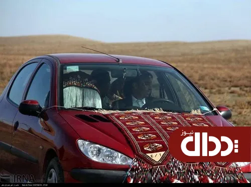 عکس/ تزیین ماشین عروس ترکمنی
